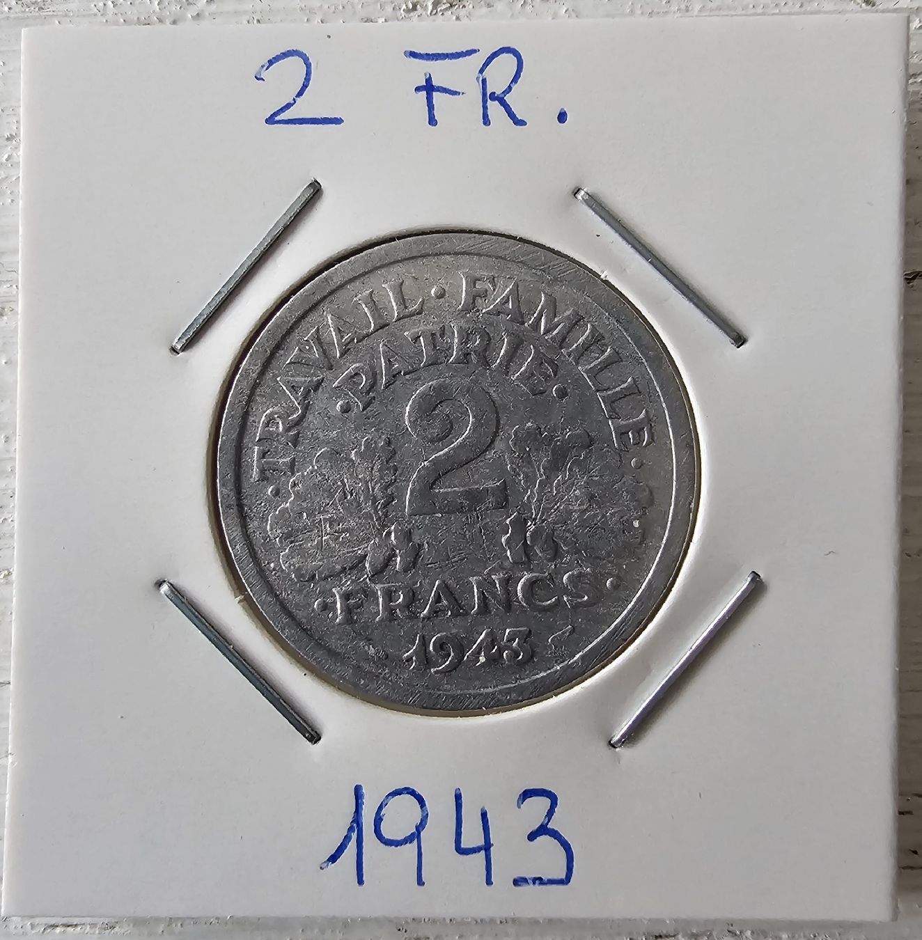Tutti le monete: 2 fr. 1943 – Usato da Nidau venduto da Misterpix