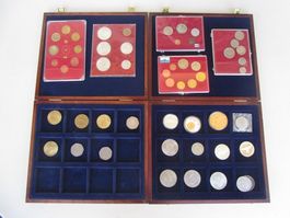 LOT von: Münzen - Medaillen - Münzsätzen incl. Holzbox