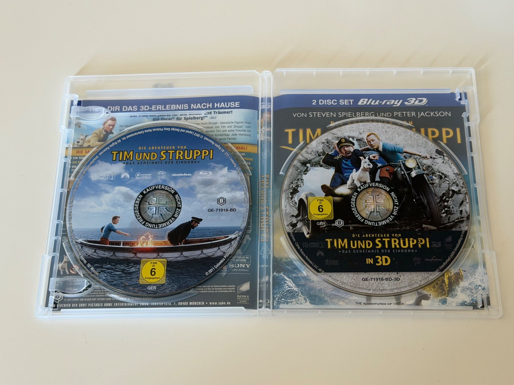 Alle DVDs: Tim und Struppi Blu-ray 3D 2er Set – Gebraucht aus Altstätten SG von sheamus 2