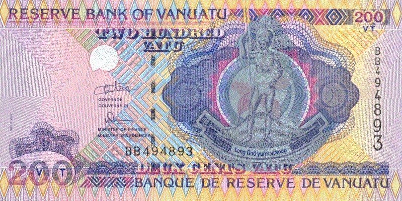 Banconote: Vanuatu 200 Vatu 1995 P-8b UNC – Nuovo (secondo la descrizione) da Schliern b. Köniz venduto da pizzitaxi