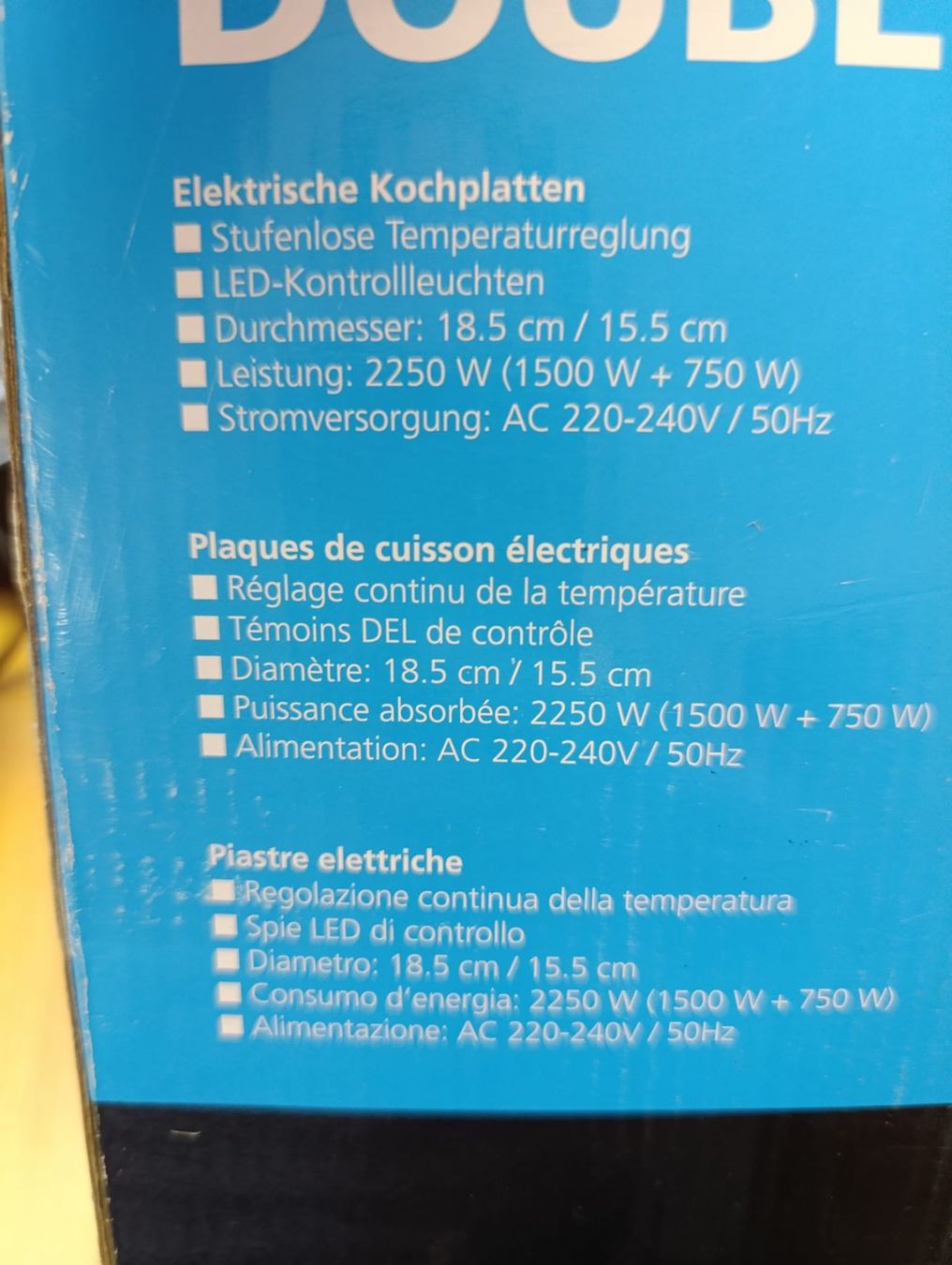 Servierplatten: Intertronic elektrische Kochplatte – Neu und originalverpackt aus Wohlen von saro08 3