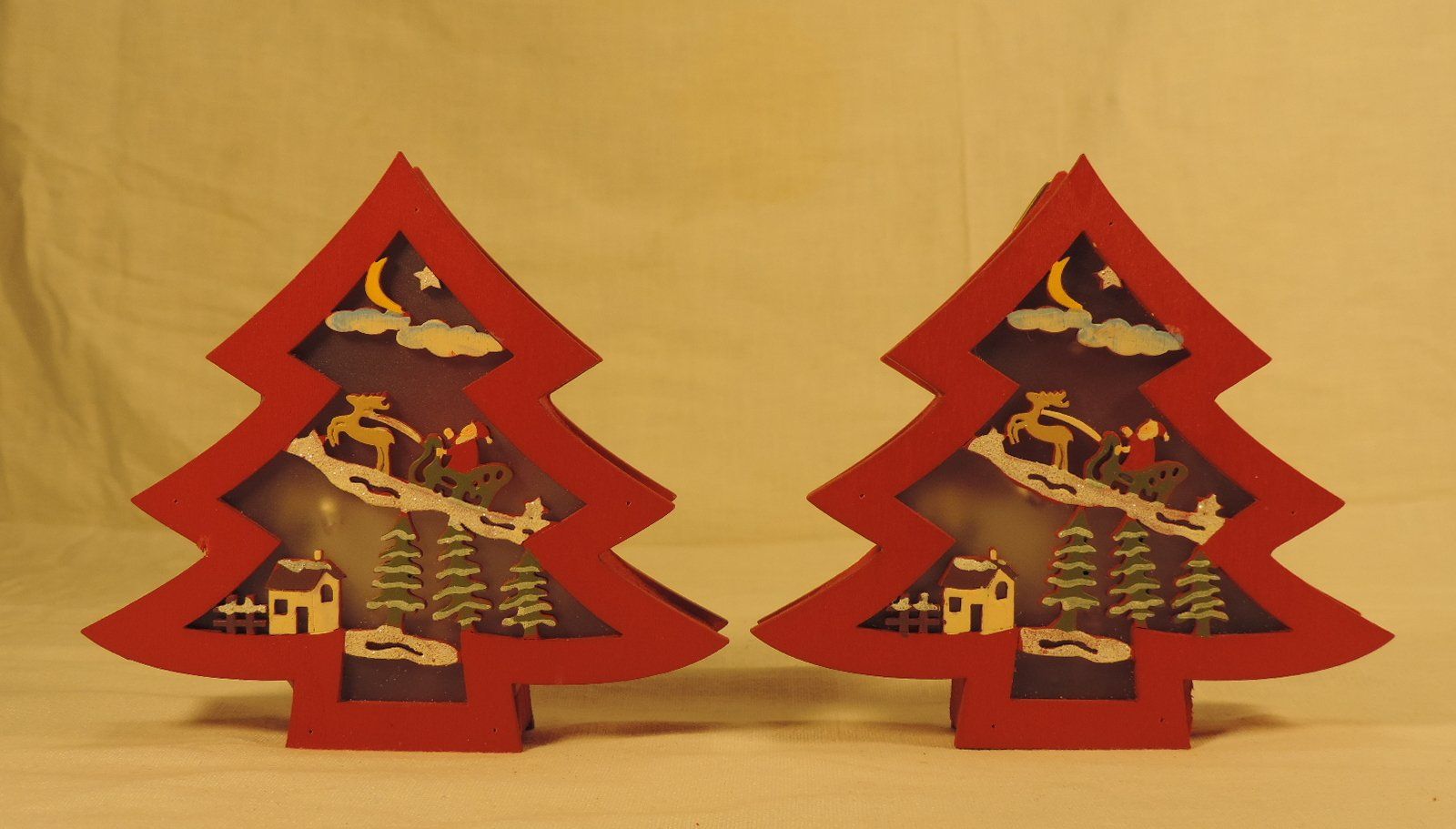 Tutte le decorazioni: 2er Set Tannenbaum mit LED Licht, Neuware – Nuovo (secondo la descrizione) da Duggingen venduto da doogbua 1