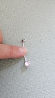 Schwangerschafts-Bauchnabelpiercing mit Zirkonia, neu