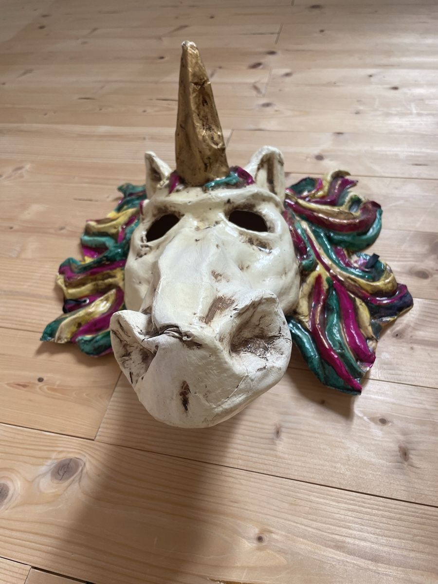 Maschere: handgemachte Maske - Einhorn – Nuovo (secondo la descrizione) da Biel/Bienne venduto da ilariareda 4