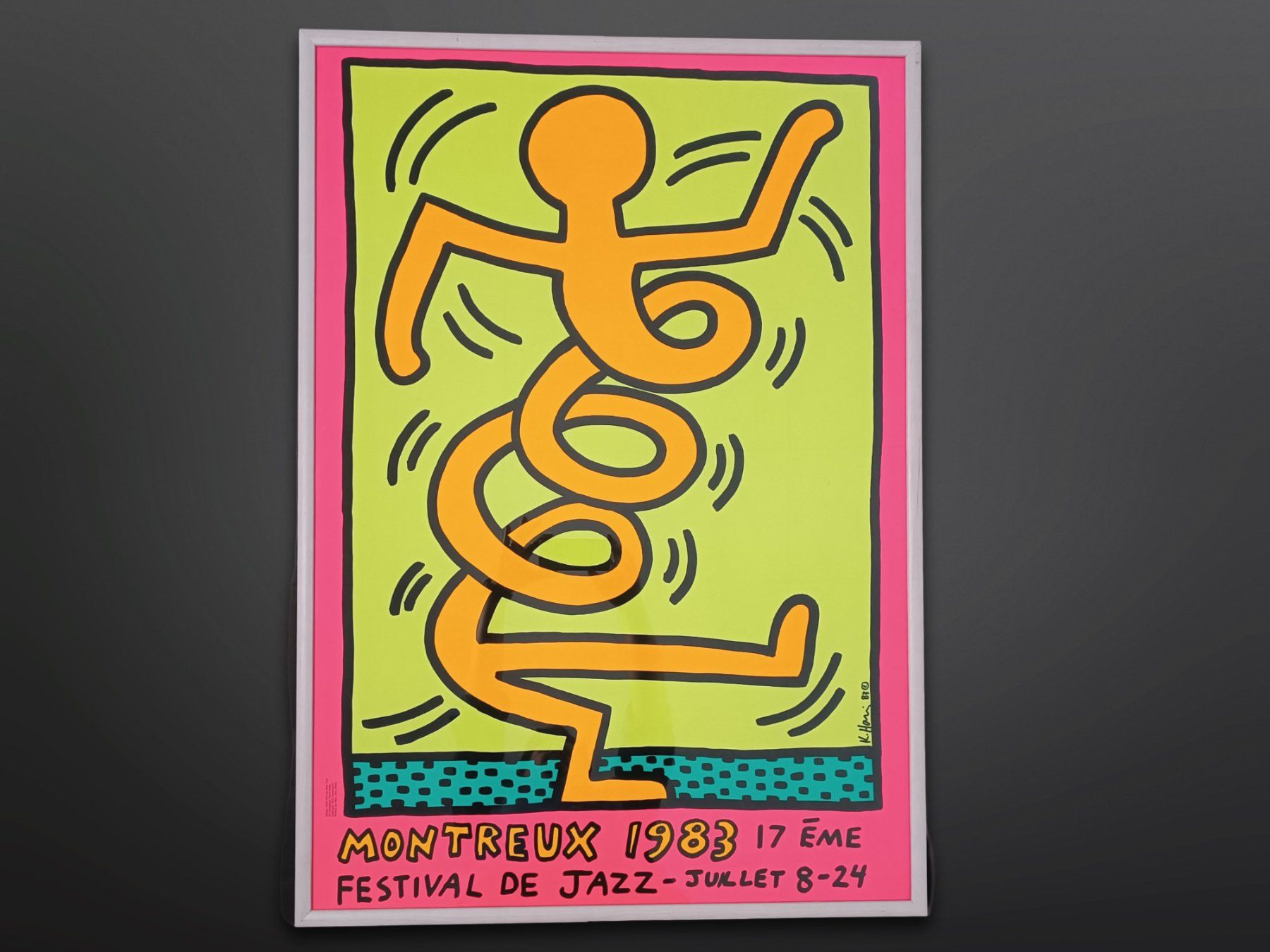 Foto & Immagini: Original Poster Keith Haring, 1983, gerahmt – Usato da Suhr venduto da Restwert_Suhr