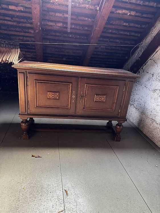 Vintage Holz Kommode 120cm Breit 5