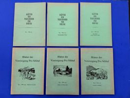 Blätter der Vereinigung Pro Sihltal. 38 Nummern 1951-1986