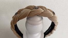 Haarreifen Oktoberfest samt beige (neu)