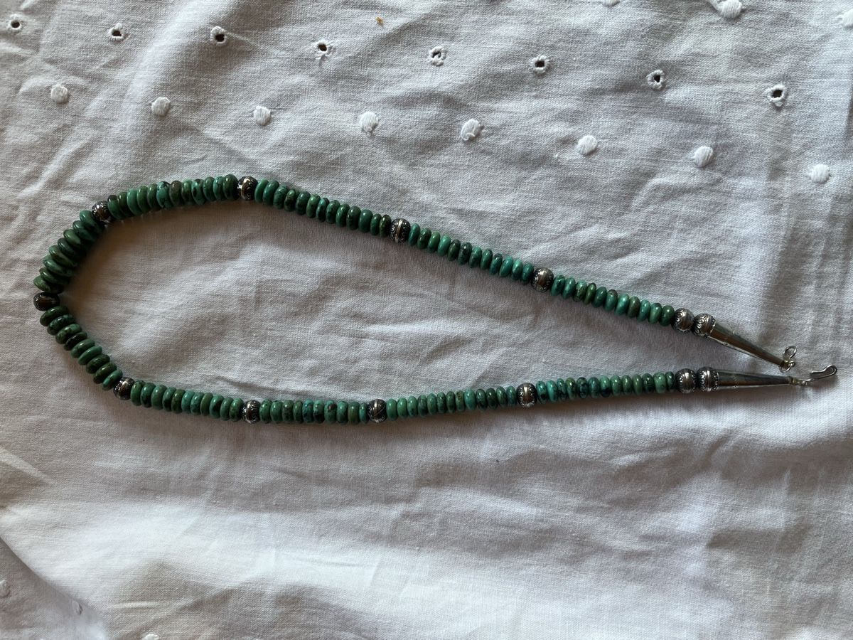 Catenine: Vintage Türkiskette mit Silber – Usato da Bassersdorf venduto da groovygremlin 3
