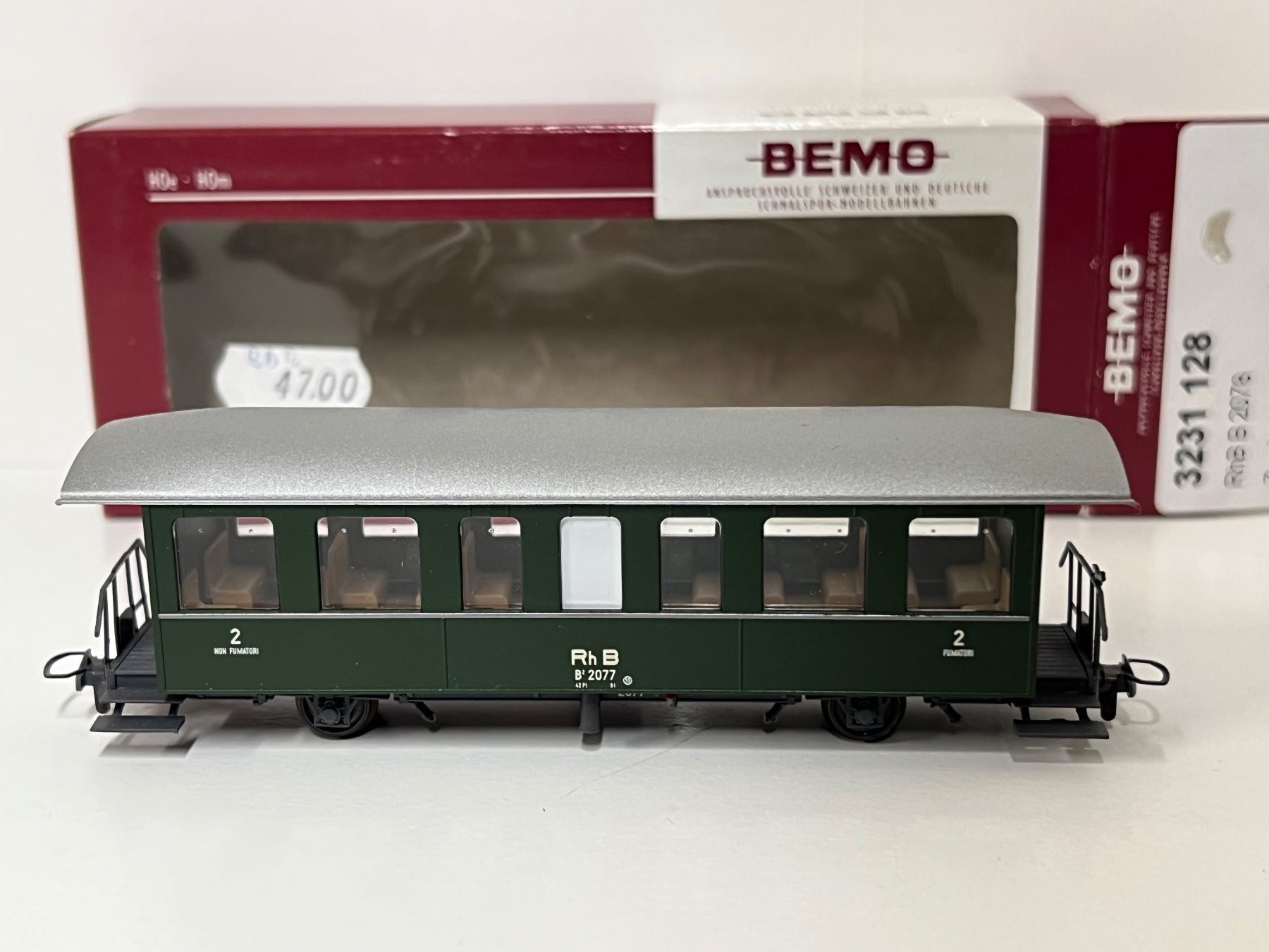 Bemo Modelleisenbahnen: Bemo RhB B2 2077 2.Kl. H0m – Gebraucht aus Neuenhof von ludovicco 1