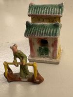 Miniatur - chinesische Wasserträgerin und Haus - Haus 2,5 cm