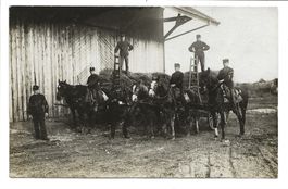 Militär - Ecole de Recrutes à Bière (VD) Heutransport -1907