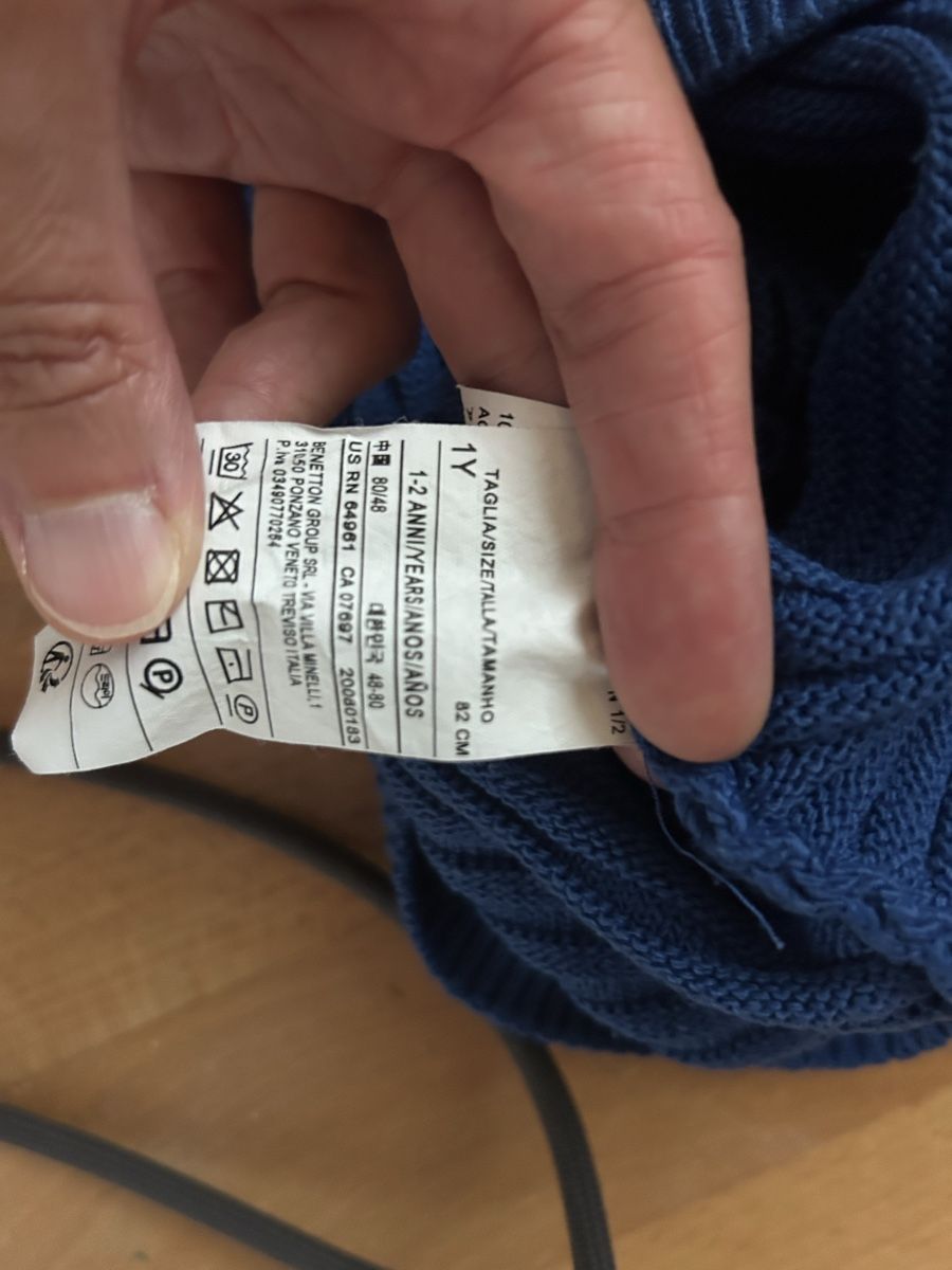 Benetton Pulls et sweat-shirts: Benetton Pullover blau Gr. 80 – D'occasion à Langnau am Albis par Elli2013 2