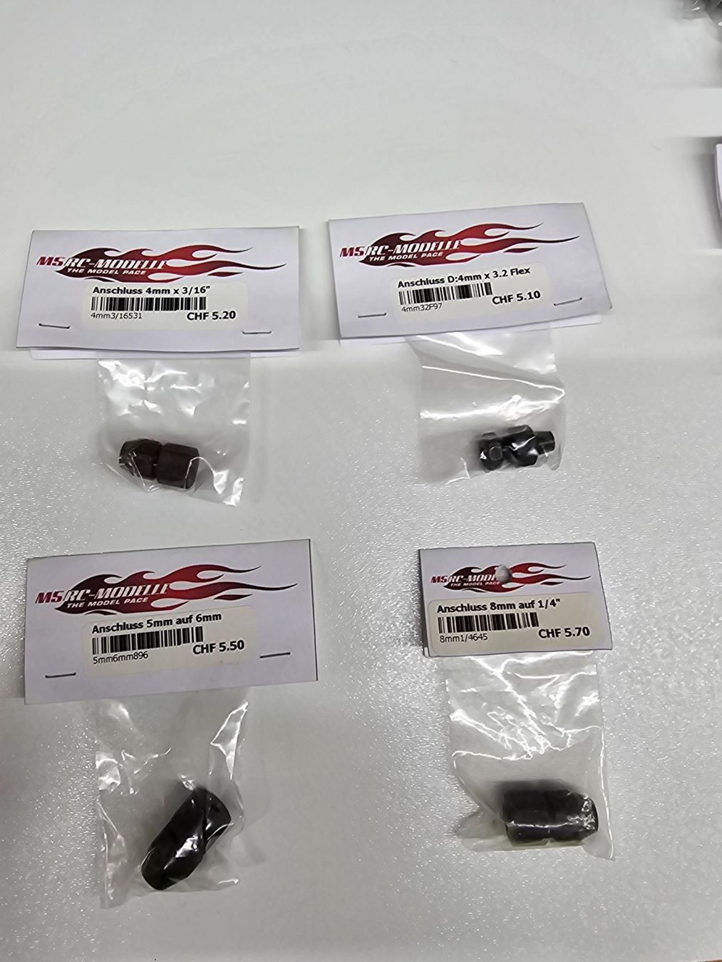 Modellismo RC: 4stk. Wellenanschluss Set 4 – Nuovo e nell'imballaggio originale da Rüti ZH venduto da Madeira14