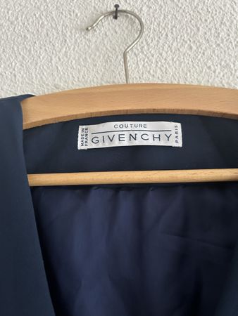 Robe Givenchy vintage bleu marine en soie, taille 36