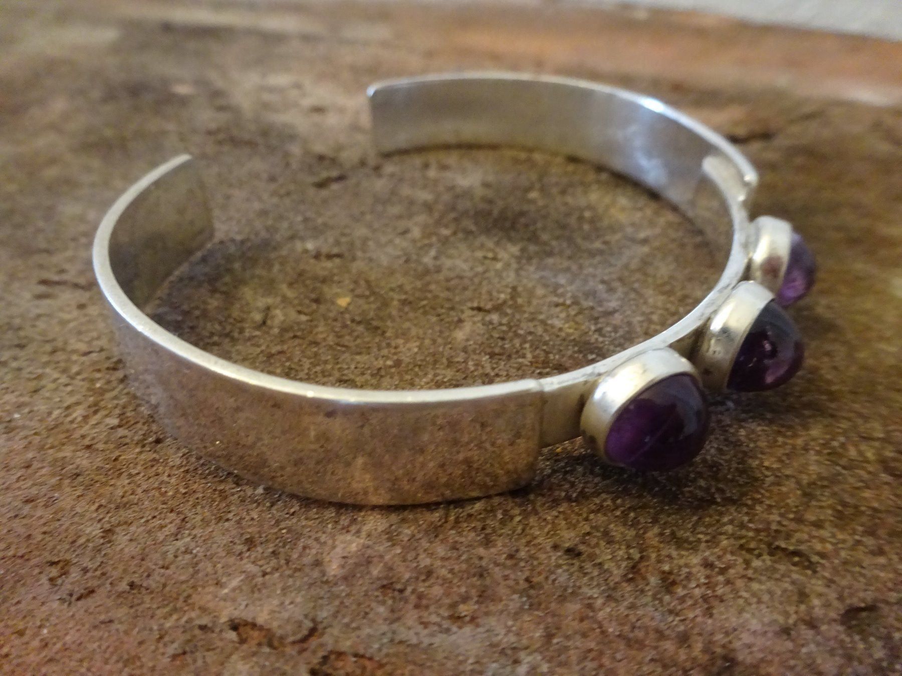Bracciali & Braccialetti: Armreif Amethyst 925 Silber / PERLI – Usato da Esslingen venduto da FetteSchnecke 3
