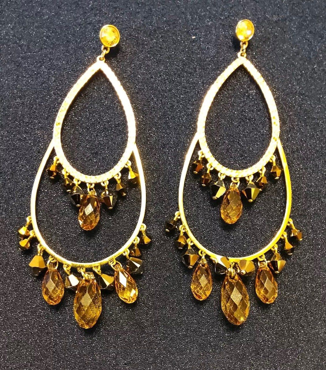 Swarovski Boucles d'oreille: Statement Swarovski Ohrringe ca. 9cm lang – D'occasion à Brütten par Style-Snob