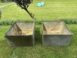 1x ETERNIT vintage planter XL 60x60 🩶 Blumen- Pflanzentopf
