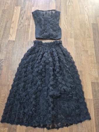 Japanese designer skirt + top set size S