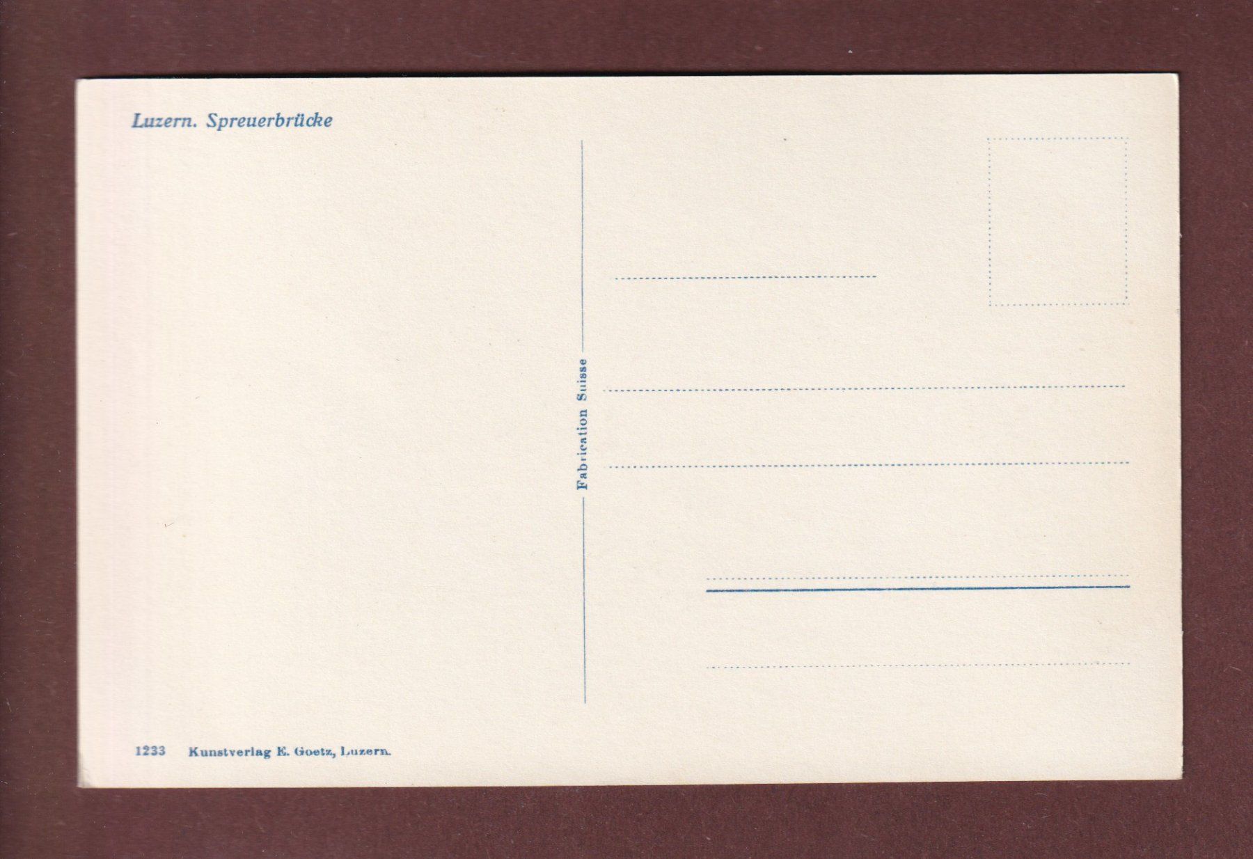 Cartoline postali: LUZERN - Spreuerbrücke – Usato da Pully venduto da nicecards-shop 1