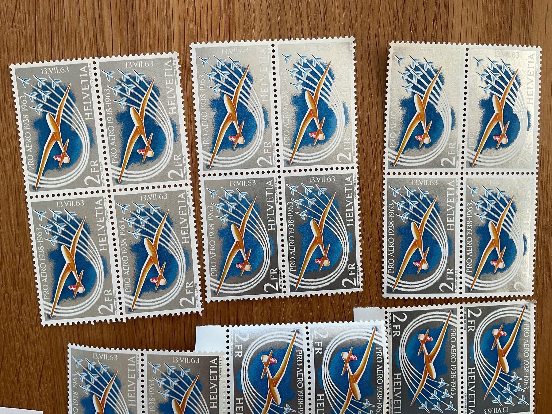 Alle Briefmarken: 72Fr Flugpost Frankaturware postfrisch ungestempelt Schweiz – Neu (gemäss Beschreibung) aus Wil SG von Chefsugus 2