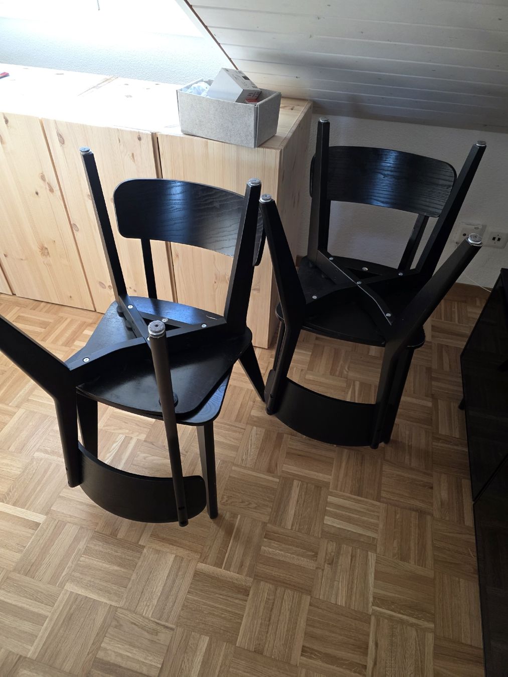 Ikea Stühle: IKEA LISABO Stühle schwarz, 4er-Set – Gebraucht aus Bern von Harrison2