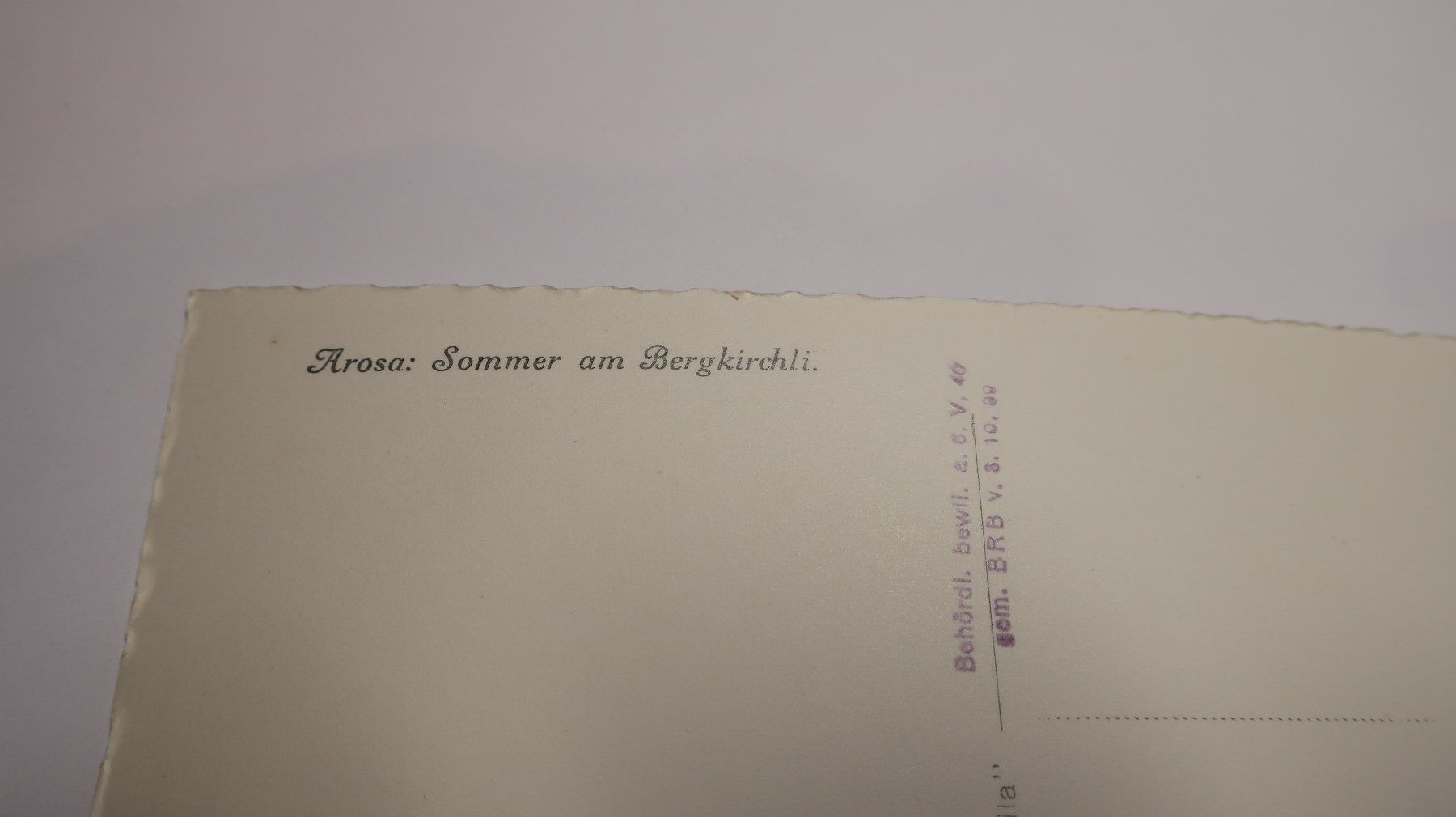 Cartoline postali: Arosa Sommer am Bergkirchli – Usato da Cormoret venduto da Pascalll2001 3