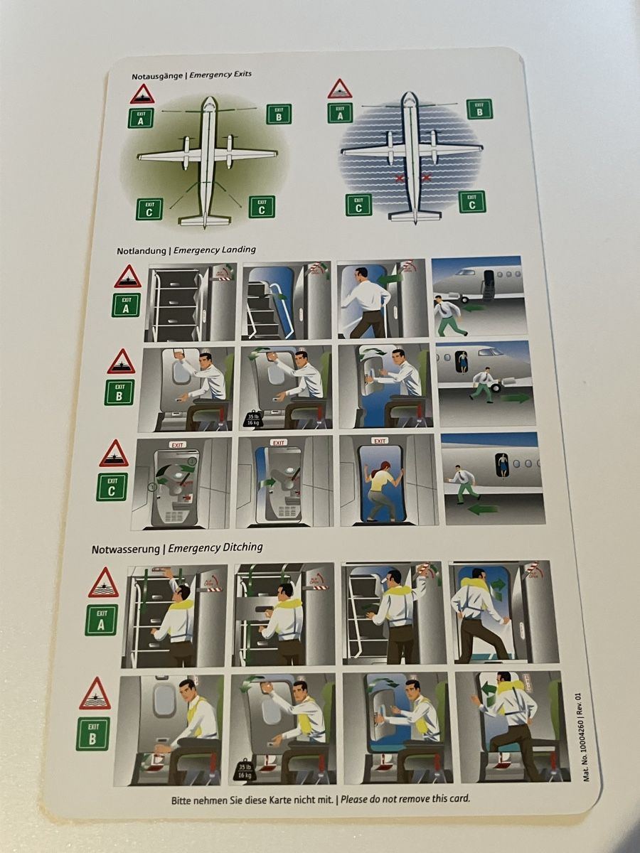 Documenti: Austrian arrows Safety card Dash 8-400 – Usato da Zürich venduto da Classic_Collection_Zurich 1