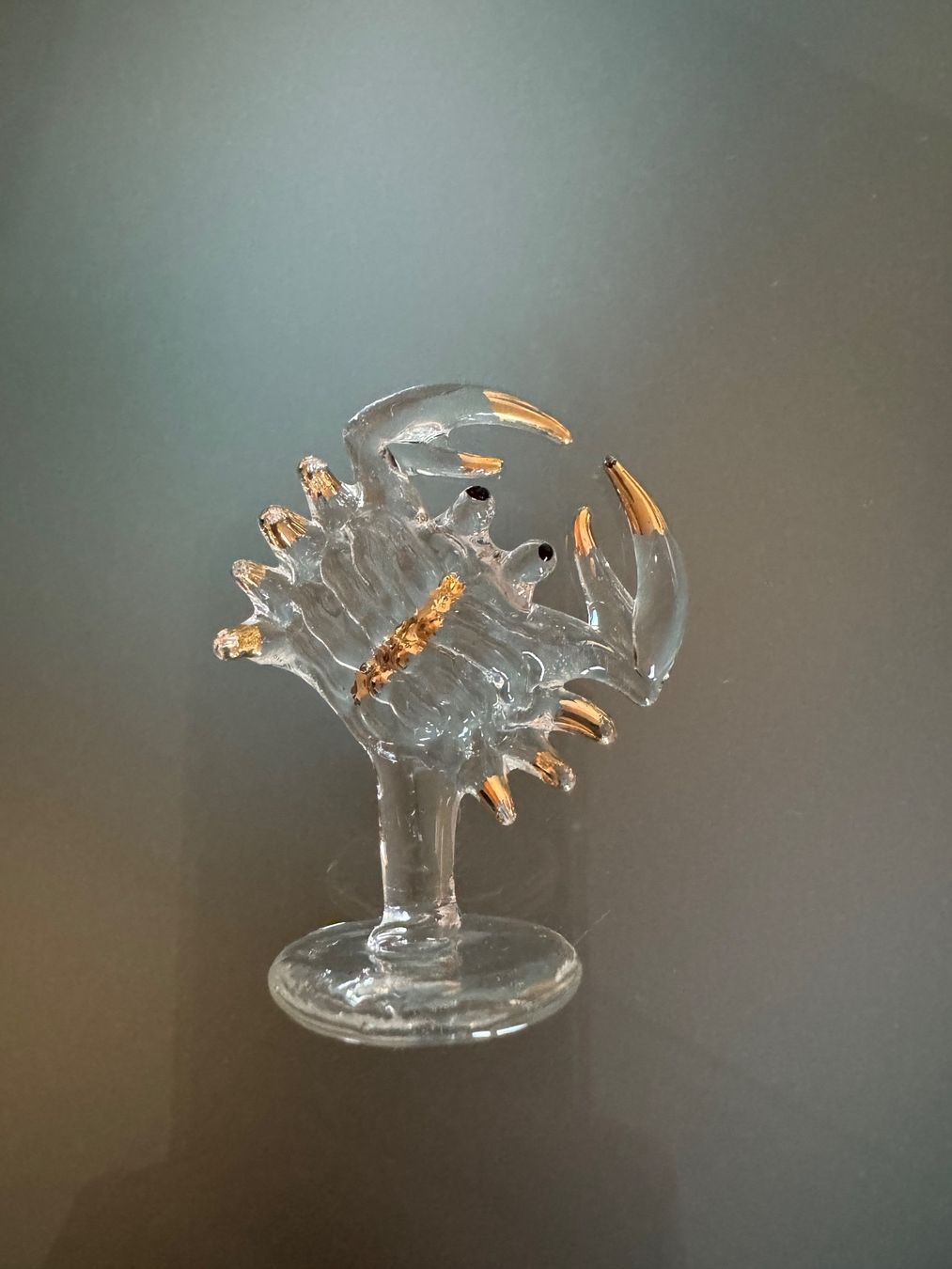 Statuette: Krebsfigur aus Glas – Usato da Gommiswald venduto da Aloha.Spirit