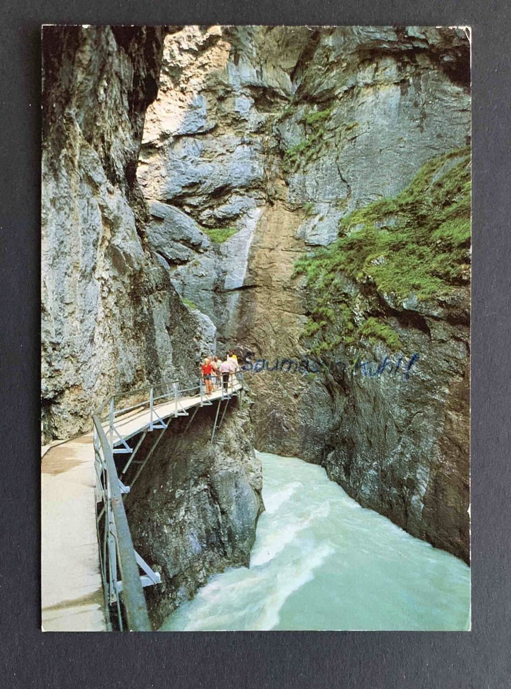 Cartoline postali: AK Aareschlucht Meiringen – Usato da Goldau venduto da artelier1