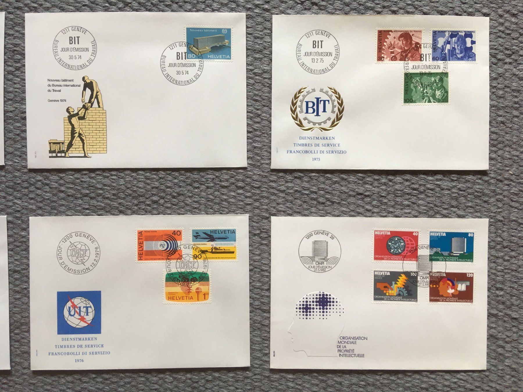 Tutti i francobolli: Dienstmarken 12 FDC 1973-86 – Usato da Nesslau venduto da andi_hon 2