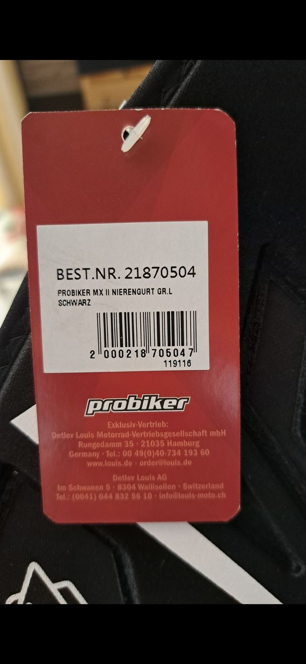 Cinture: Probiker Nierengurt Gr.L Schwarz – Nuovo (secondo la descrizione) da Auw venduto da sce_5jd2 2