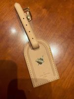 Louis Vuitton Luggage Tag Adressanhänger goldig Herz Neu