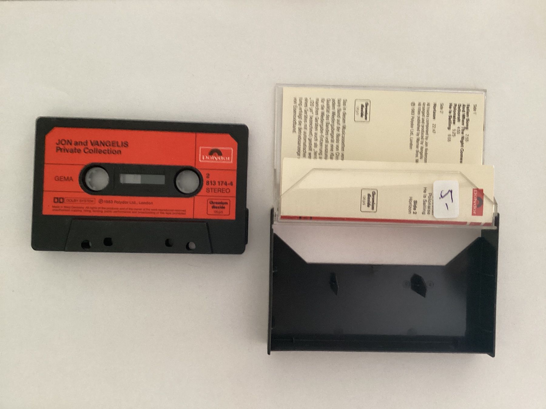 Kompaktkassetten: Jon And Vangelis MC - Private Collection – Gebraucht aus Gutenswil von Hamzian 1