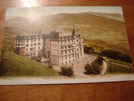 Grand Hotel Mont Pelerin, sur Vevey, um 1920, farbig, ungela