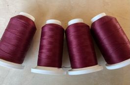 Overlock Nähfaden Pauschgarn 4 Spulen Bordeaux