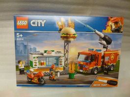 LEGO City 60214 Feuerwehrwagen Burger-Restaurant - 100%NEW