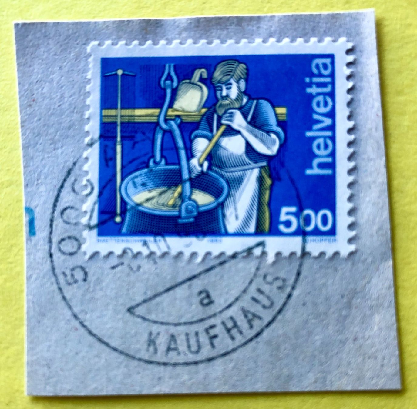 Tutti i francobolli: Nr.854 mit Stempelt Käser Aarau    – Usato da Aarau venduto da Billa007