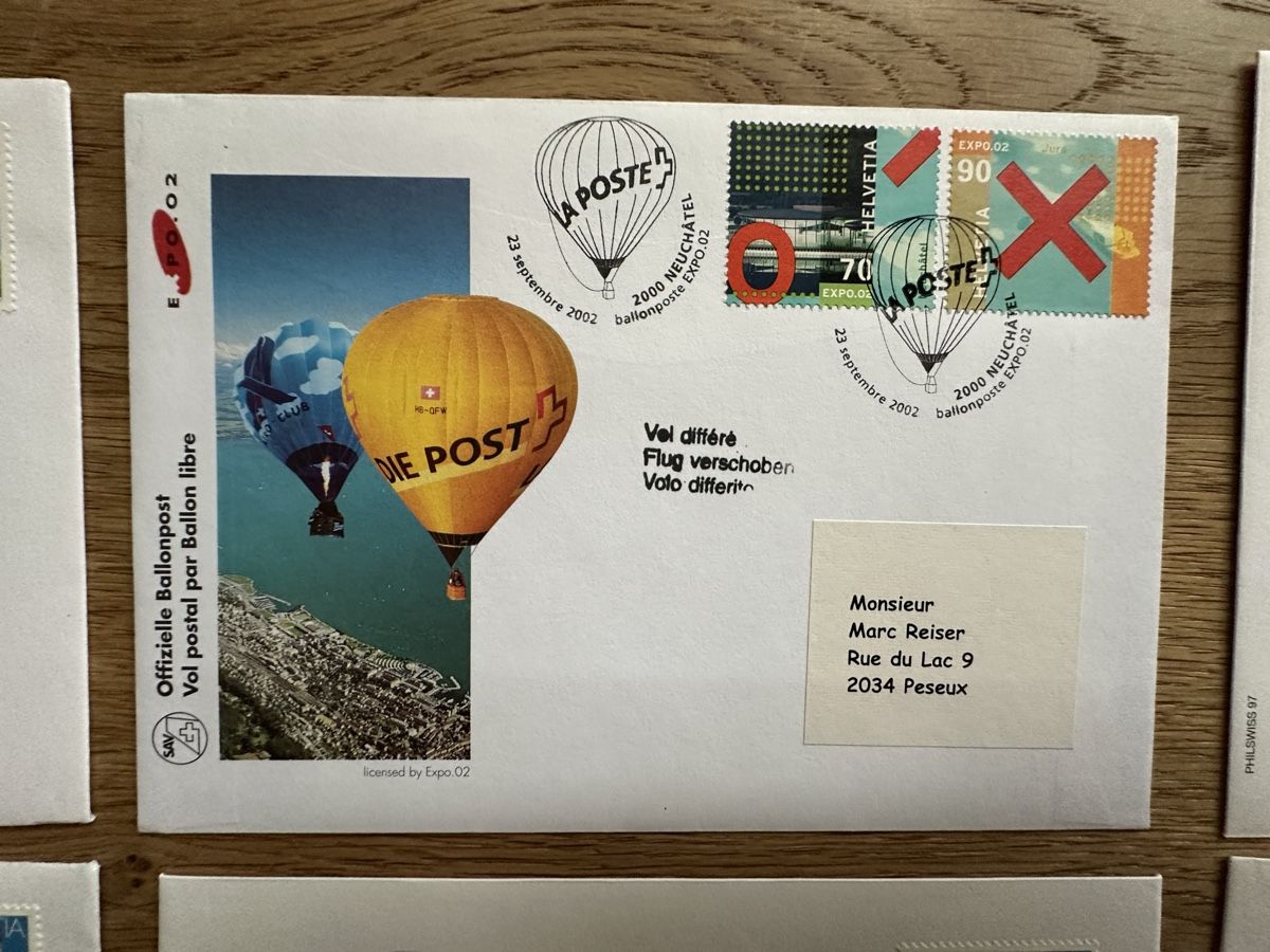 Tutti i francobolli: Schweiz - 22 FDC und Sonderbriefe FLUGPOST  – Usato da Schmitten / FR venduto da Samsara169 6