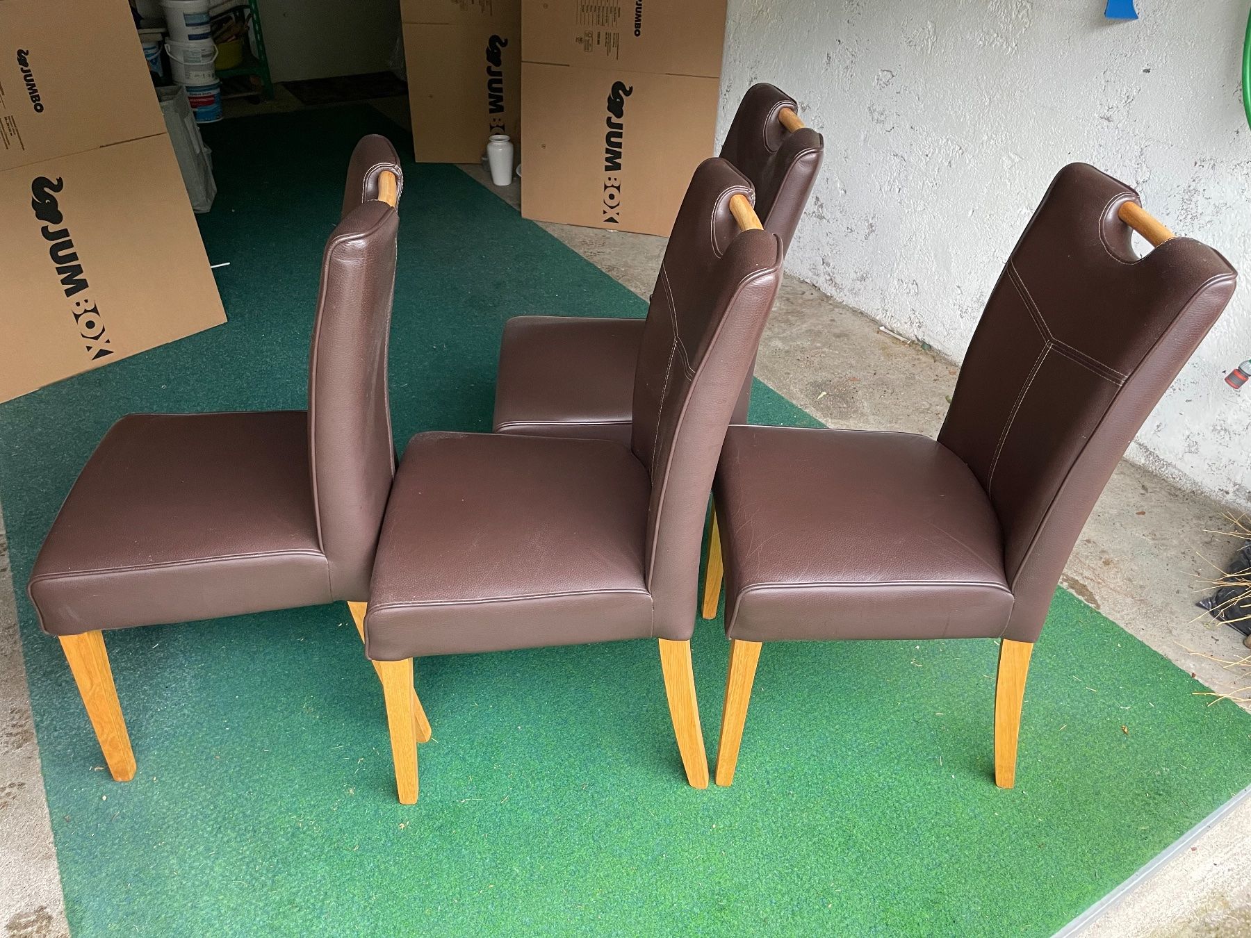Pfister Stühle: 4 Lederstühle – Gebraucht aus Brittnau von bebo04