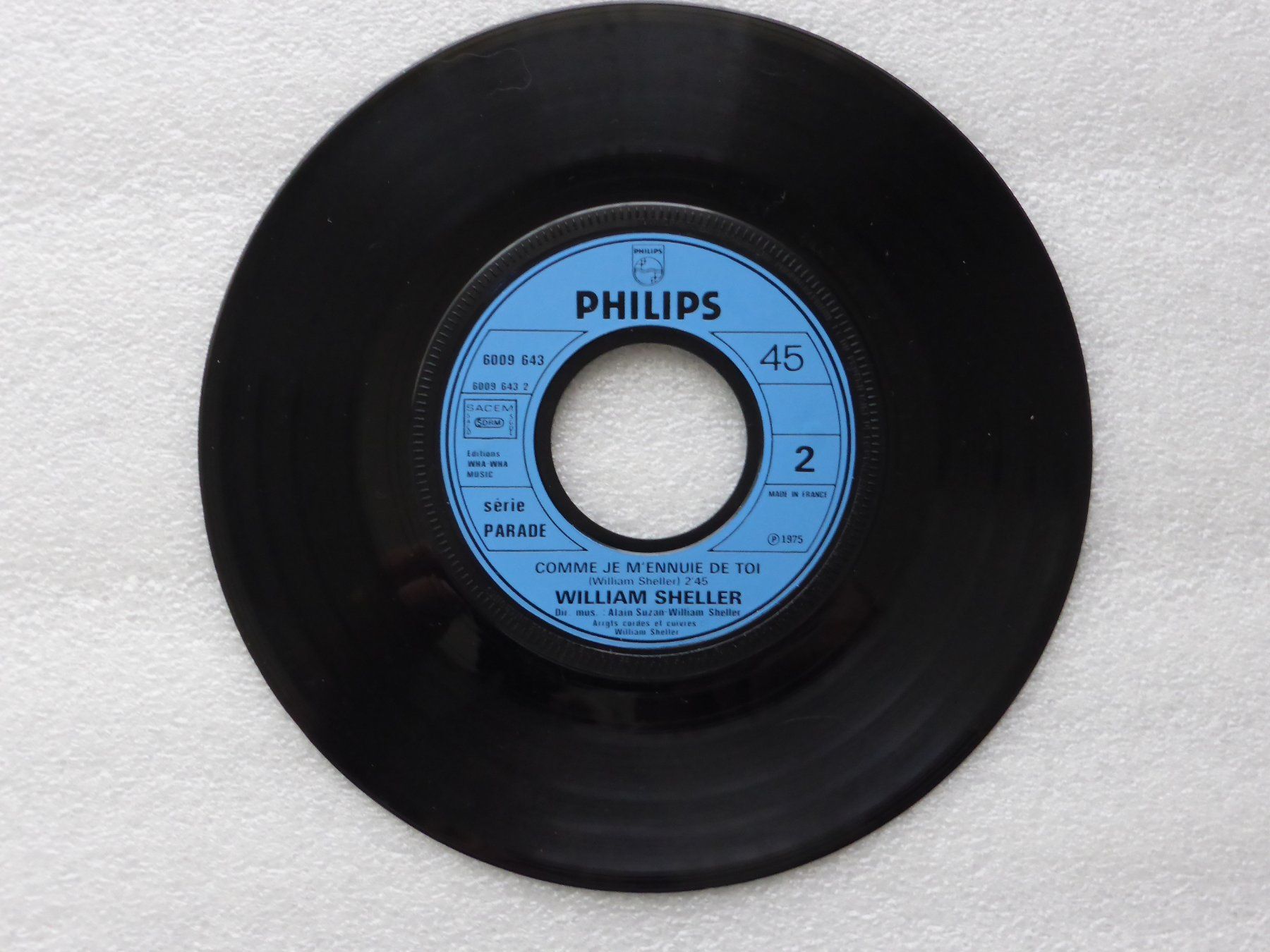 Vinyles: Vinyl Single   WILLIAM SHELLER – D'occasion à Küssnacht am Rigi par Mondkinder 2