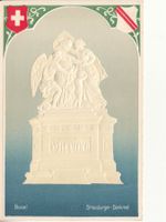 Basel Strassburger Denkmal ca. 1900, Reliefkarte
