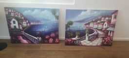 quadri due pezzi nuovi 60cm per 80cm. 20 franchi a pezzo