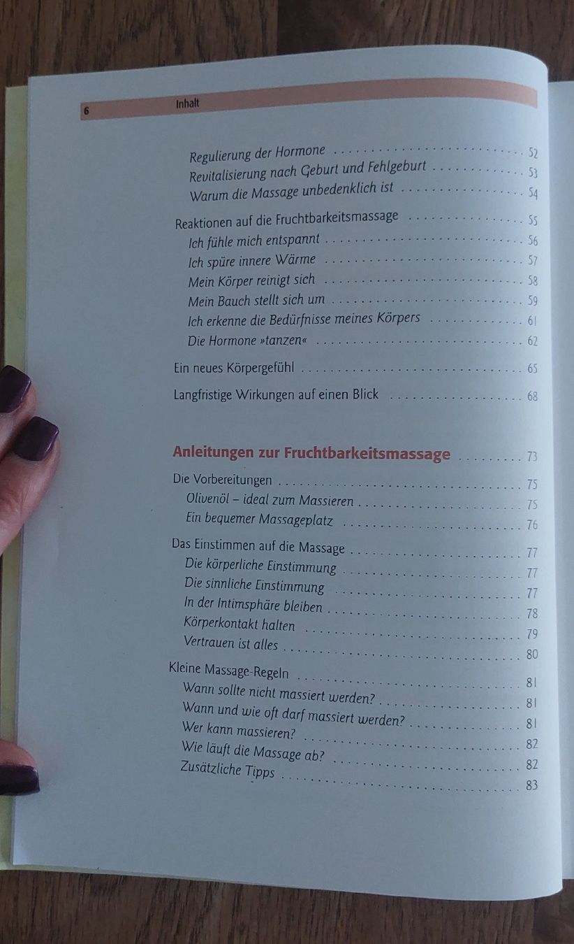 Libri: Die Fruchtbarkeitsmassage von Birgit Zart – Usato da Aarau Rohr venduto da meeruisland 3