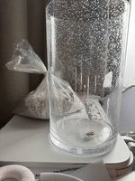 Grosses Kerzenglas mit Steinchenfüllung