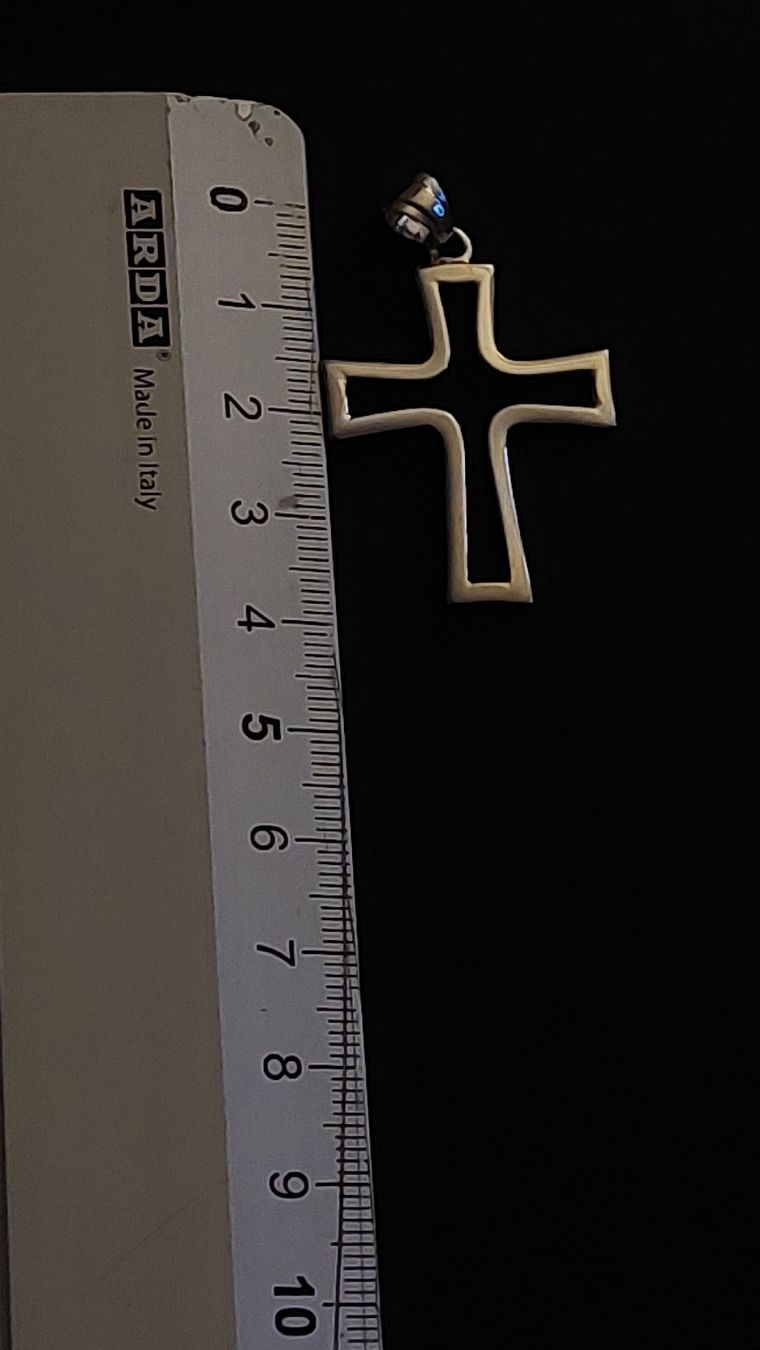 Ciondoli: Kreuz Anhänger, 925 Silber, Neu – Nuovo e nell'imballaggio originale da Zürich venduto da Rose-Black 3