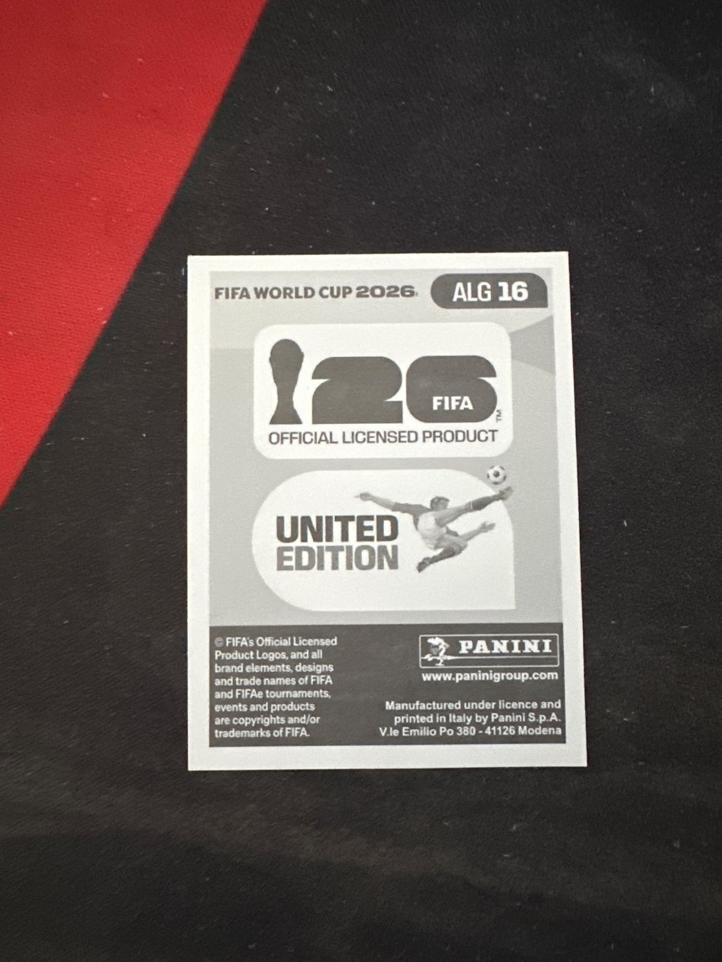 Panini Carte collezionabili: Panini FIFA WM 2026 Sticker - ALG 16 – Usato da Sulz AG venduto da DealWerk 1