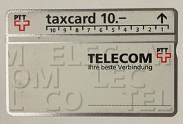 taxcard 10.-  /  PTT Telecom - Ihre beste Verbindung