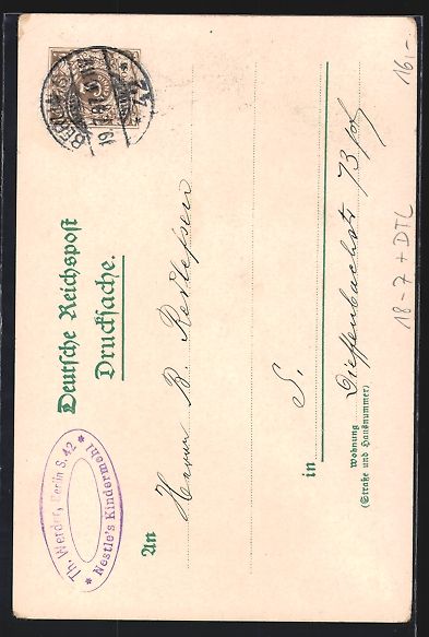 Cancelleria postale: Litho Berlin, Kaiser Wilhelm I.-Denkmal, – Usato da Berlin venduto da bartko-reher 1