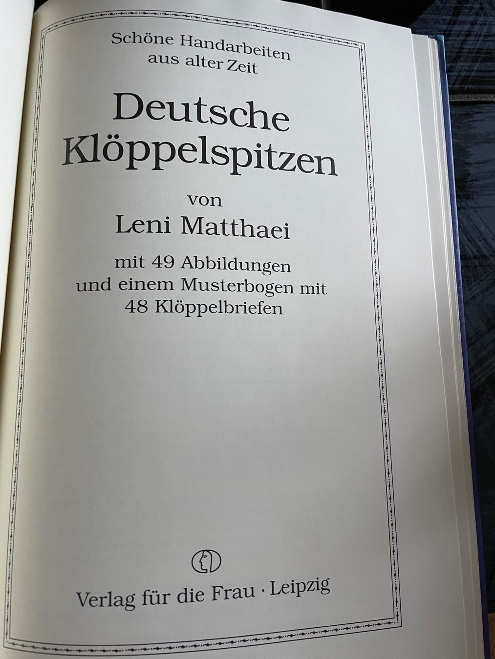 Libri: Deutsche Klöppelspitze Klöppeln Klöppel  musterbogen – Usato da Buchs SG venduto da Billikatze5 1